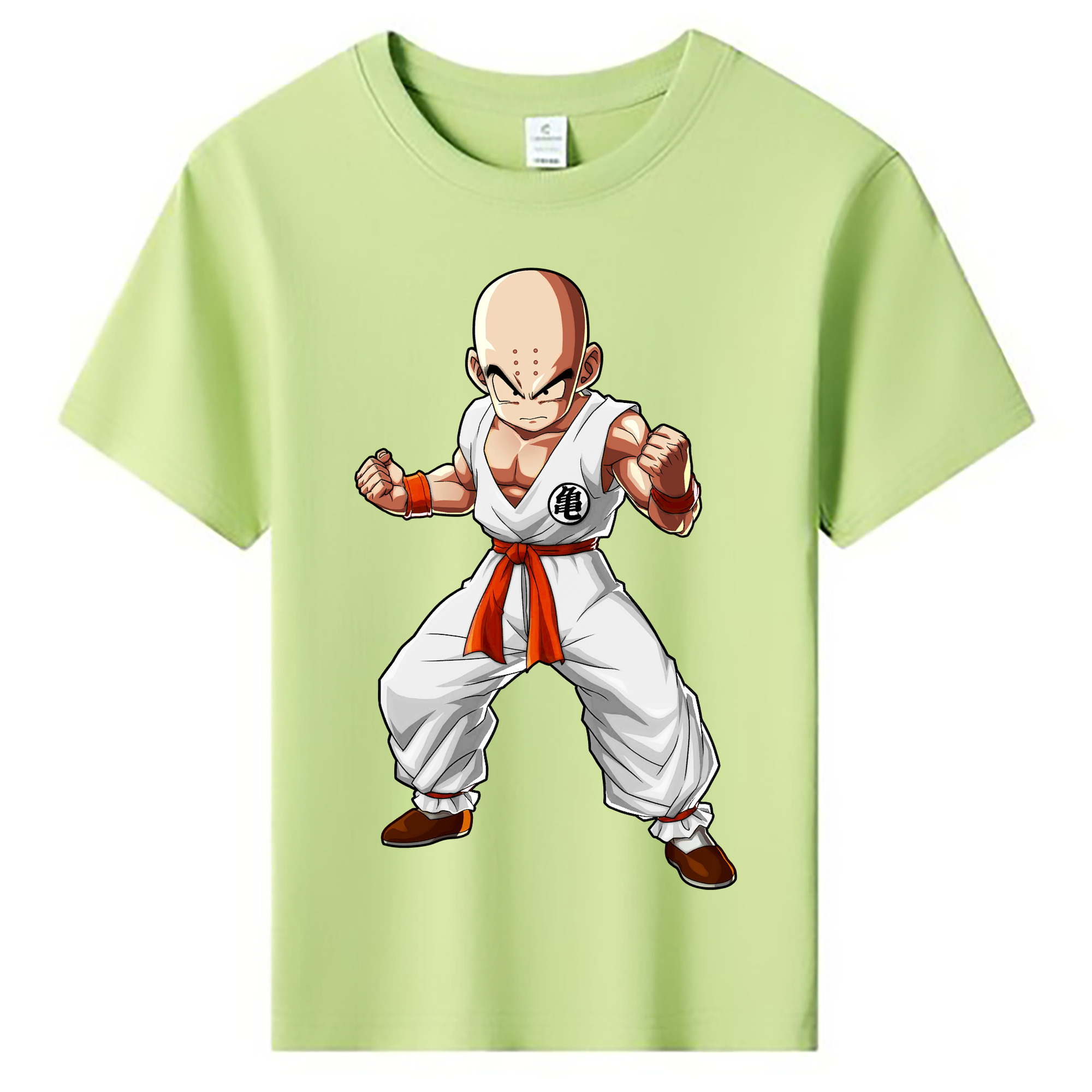 （画像用） ドラゴンボール クリリン DRAGON BALL krillin 綿100％キッズTシャツ（フロントプリント）